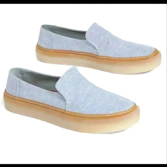 TOMS Women's Sunset Mist Slub Chambray Shoes size 8.5 - Picture 1 of 11
